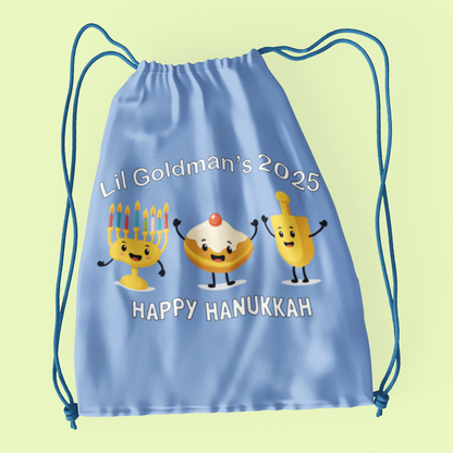 Lil Goldman Hanukkah 2025 - Cinch Bag